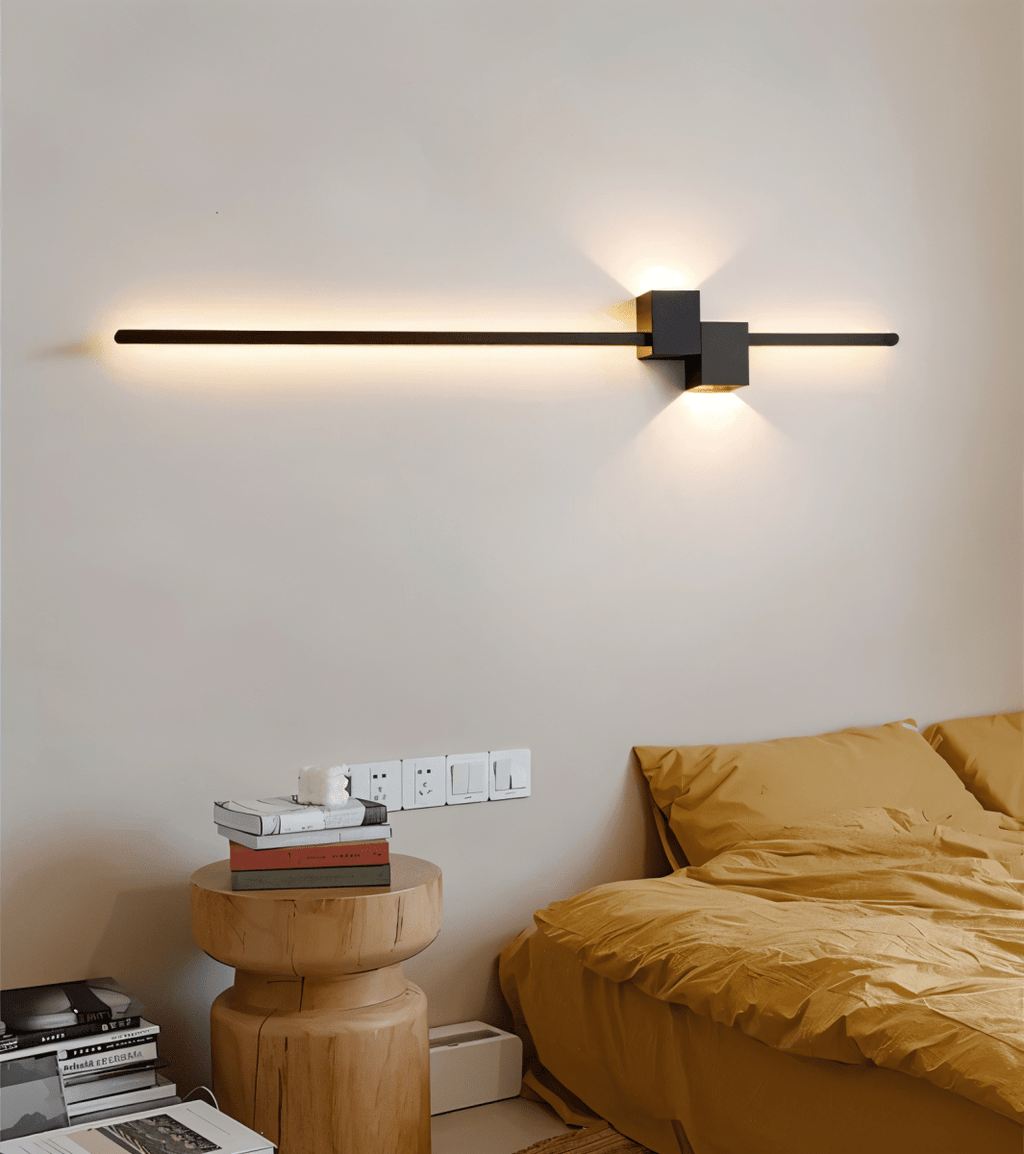 AeroLine minimalista LED fali lámpa luxus nappalikhoz, modern hangulattal