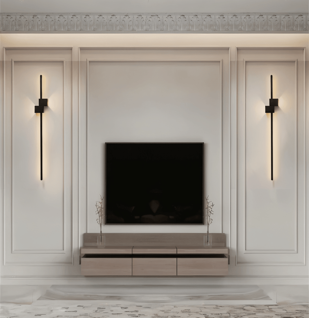 AeroLine minimalista LED fali lámpa luxus nappalikhoz, modern hangulattal