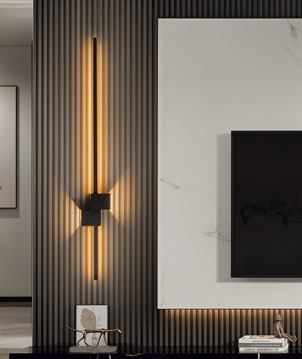 AeroLine minimalista LED fali lámpa luxus nappalikhoz, modern hangulattal