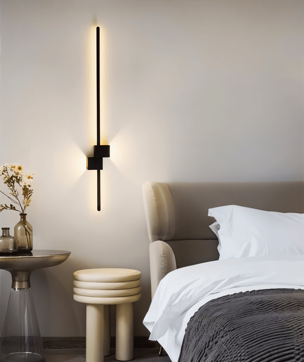 AeroLine minimalista LED fali lámpa luxus nappalikhoz, modern hangulattal