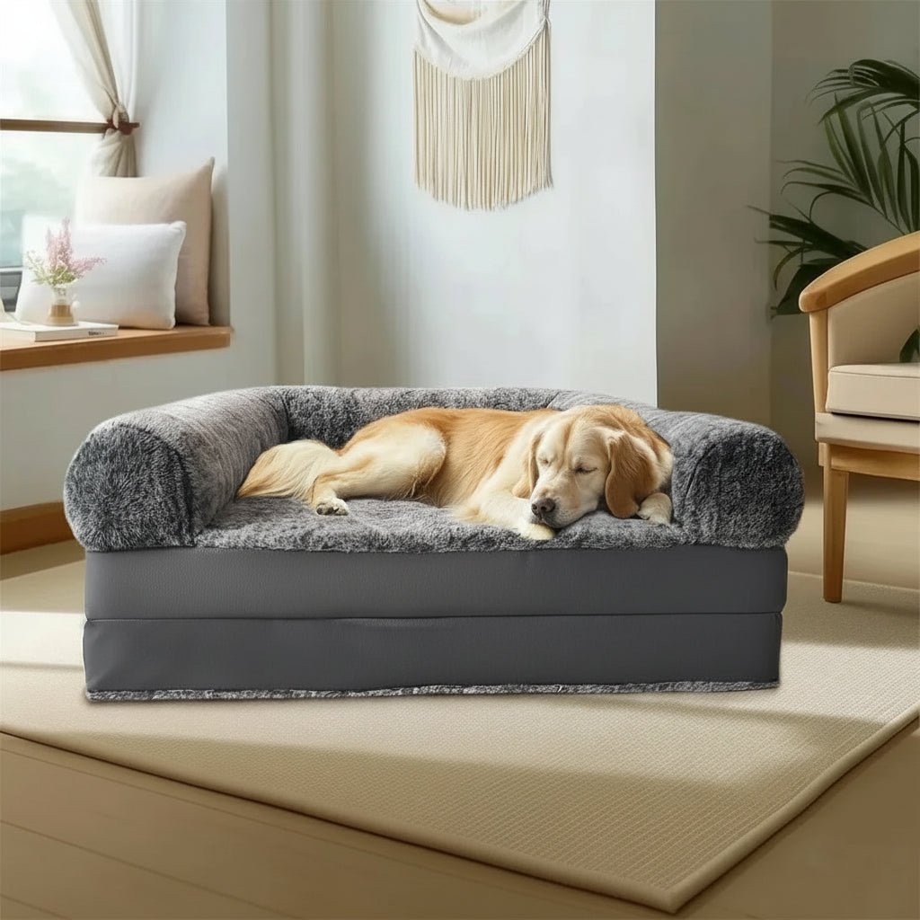 CozyHaven ultra puha 180 cm-es kutyaágy emelt peremmel Önnek és kedvencének