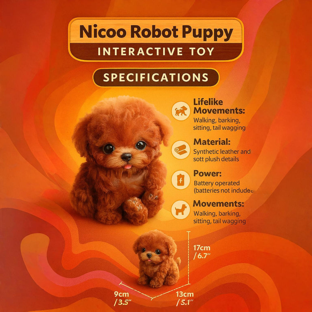 NovaPup ロボット子犬 インタラクティブおもちゃ 子供向け 歩いて、吠えて、しっぽを振る