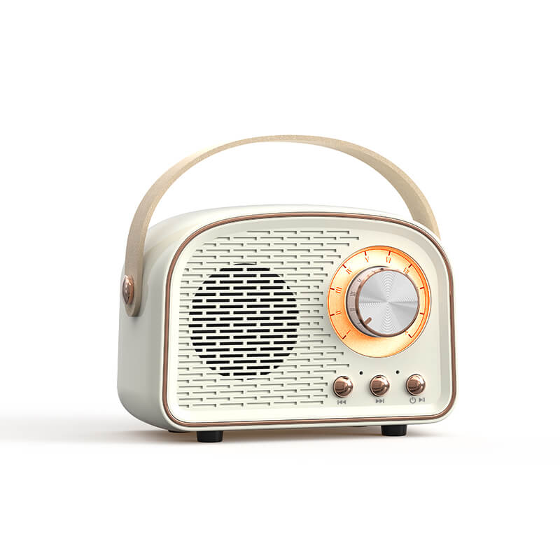 Retro Bluetooth Speaker With Vintage Radio Style And Handle