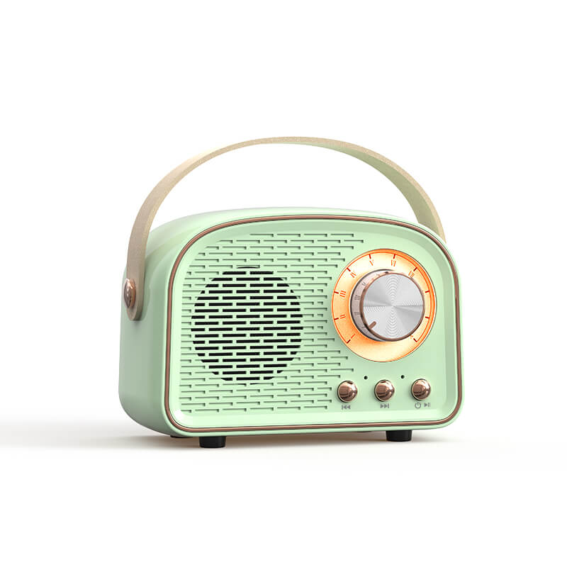 Retro Bluetooth Speaker With Vintage Radio Style And Handle