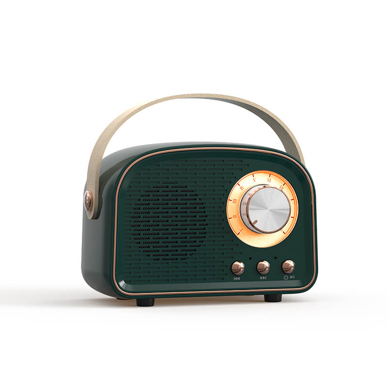 Retro Bluetooth Speaker With Vintage Radio Style And Handle