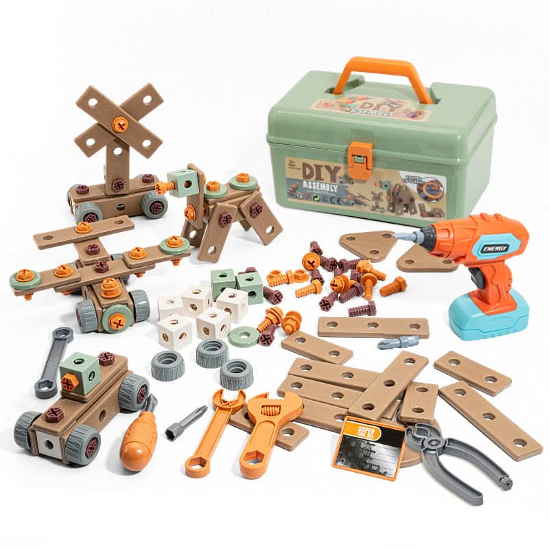 CraftForge 100 darabos kézműves szerszámkészlet kreatív gyerekeknek 3 éves kortól