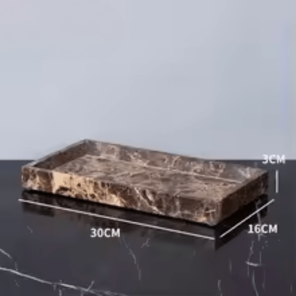 Aurora Luxe fürdőszobai alapfelszerelések sötét márvány díszítéssel elegáns terekhez