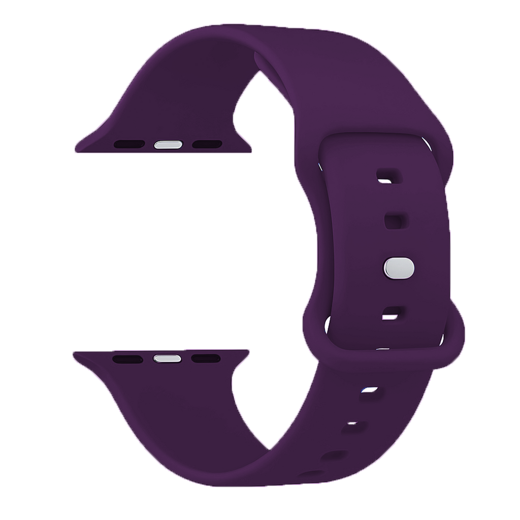 Apple Watch Classic szilikon szíj sötétlila színben