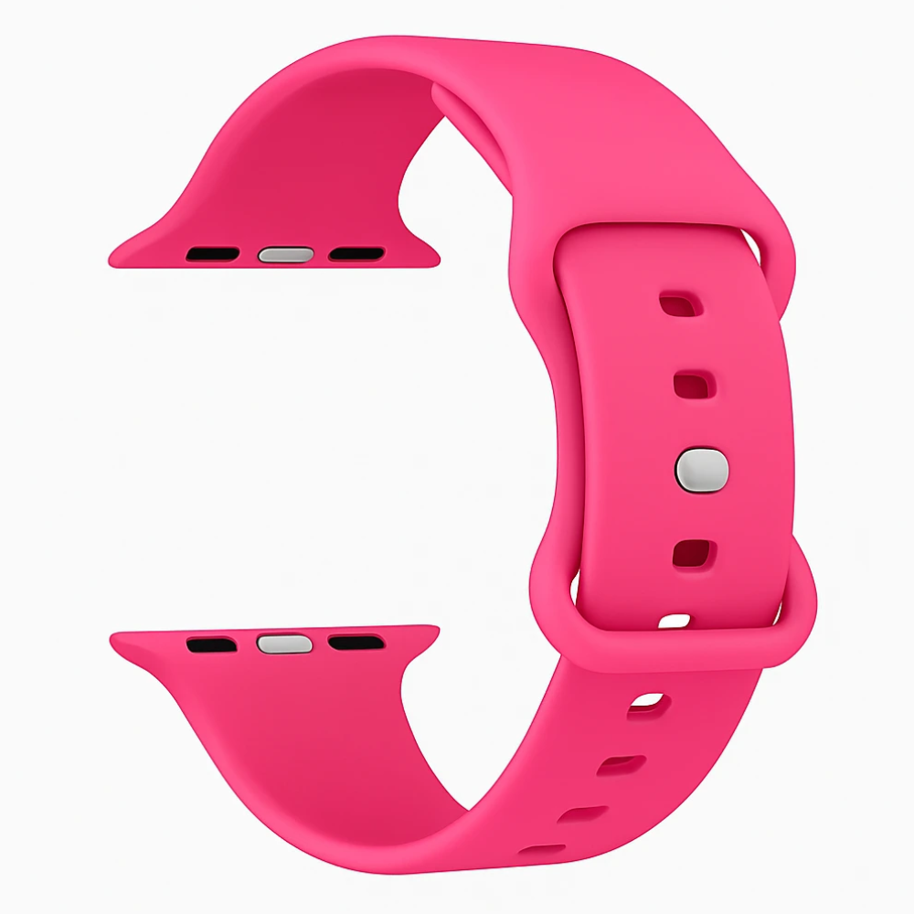 Apple Watch Classic szilikon szíj rózsaszín Apple Watch-hoz