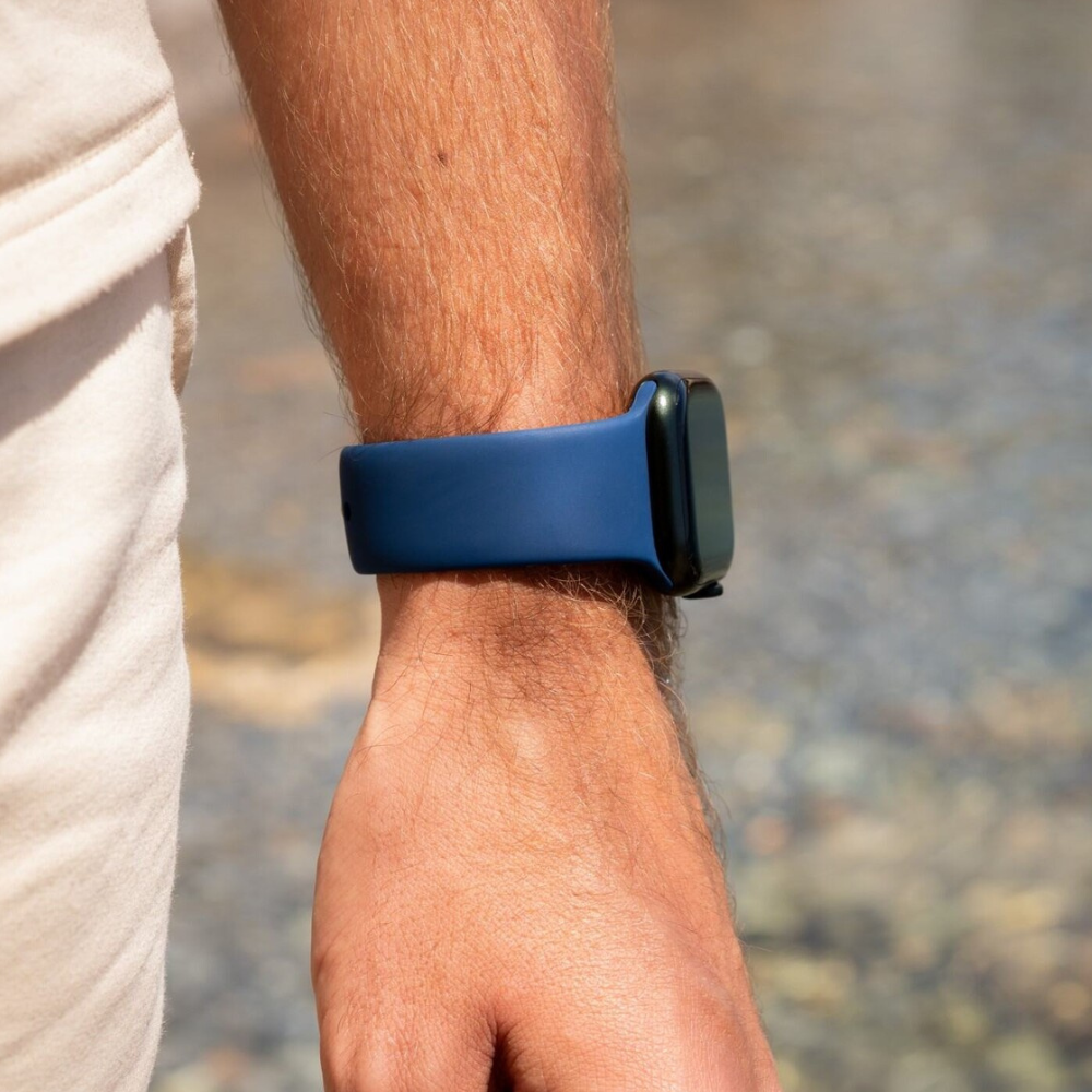 Apple Watch szilikon szíj kék Apple Watch óraszíjhoz