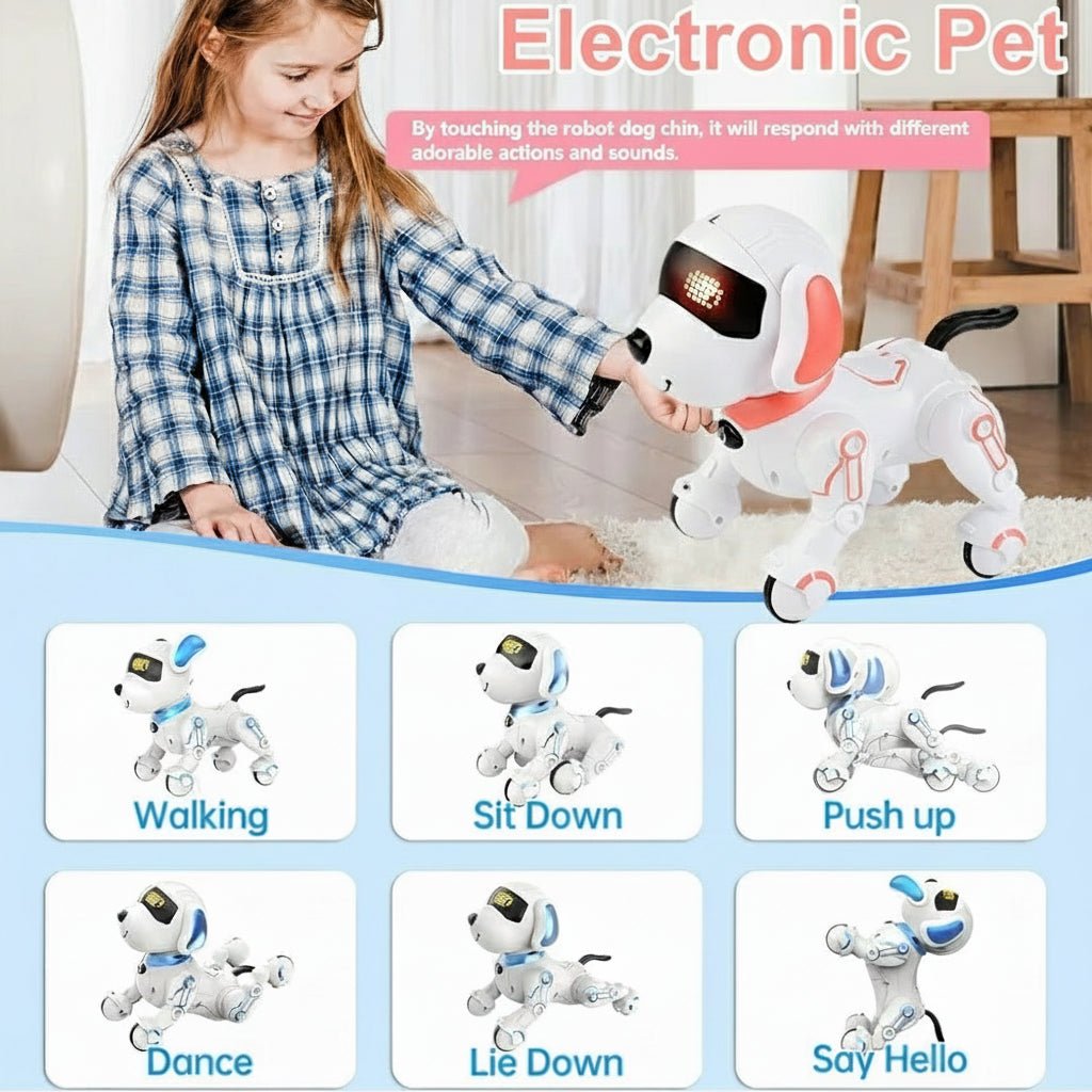 NovaPup タッチとコマンドに反応する子供向けインタラクティブロボット犬