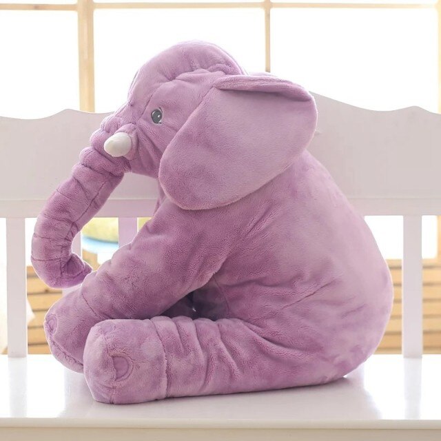 ナーサリー用ソフトプラッシュ象の枕 クッションで快適に