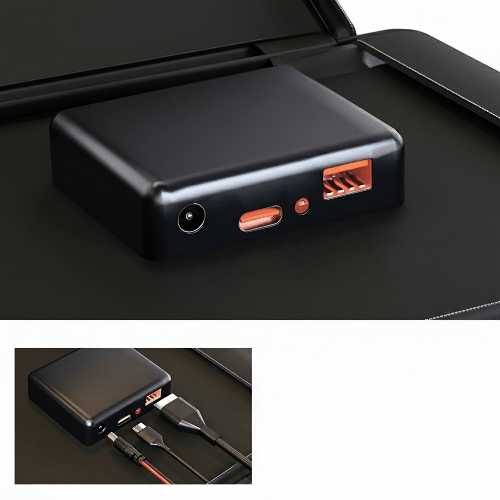 FluxCharge Pro okos töltő USB A, USB C és DC portokkal