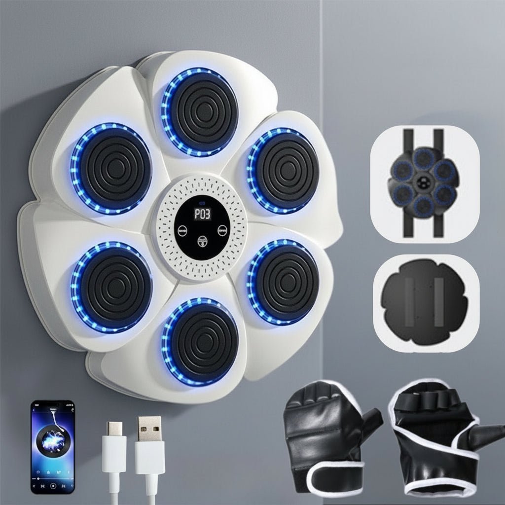 PulseBox スマートボクシングユニット 家庭用ジム向け Bluetooth音楽＆RGB照明付き