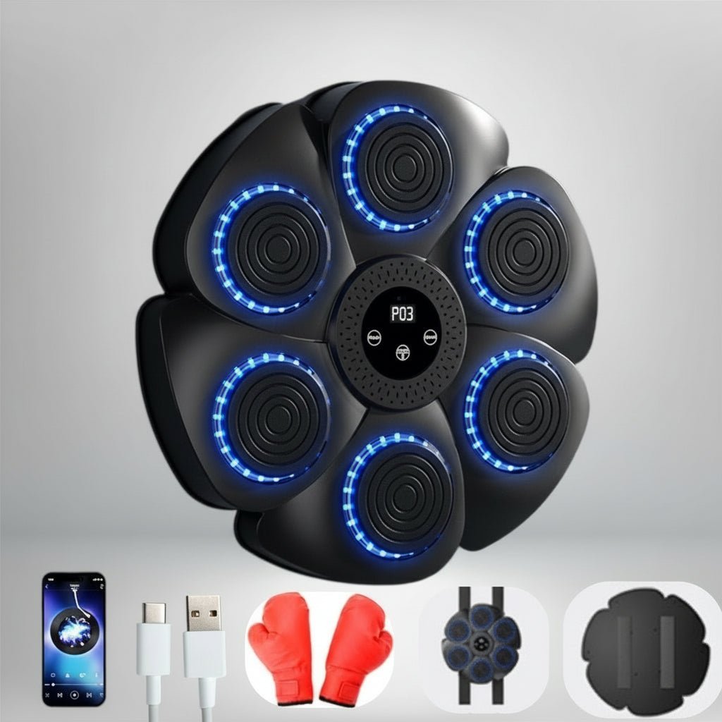 PulseBox スマートボクシングユニット 家庭用ジム向け Bluetooth音楽＆RGB照明付き