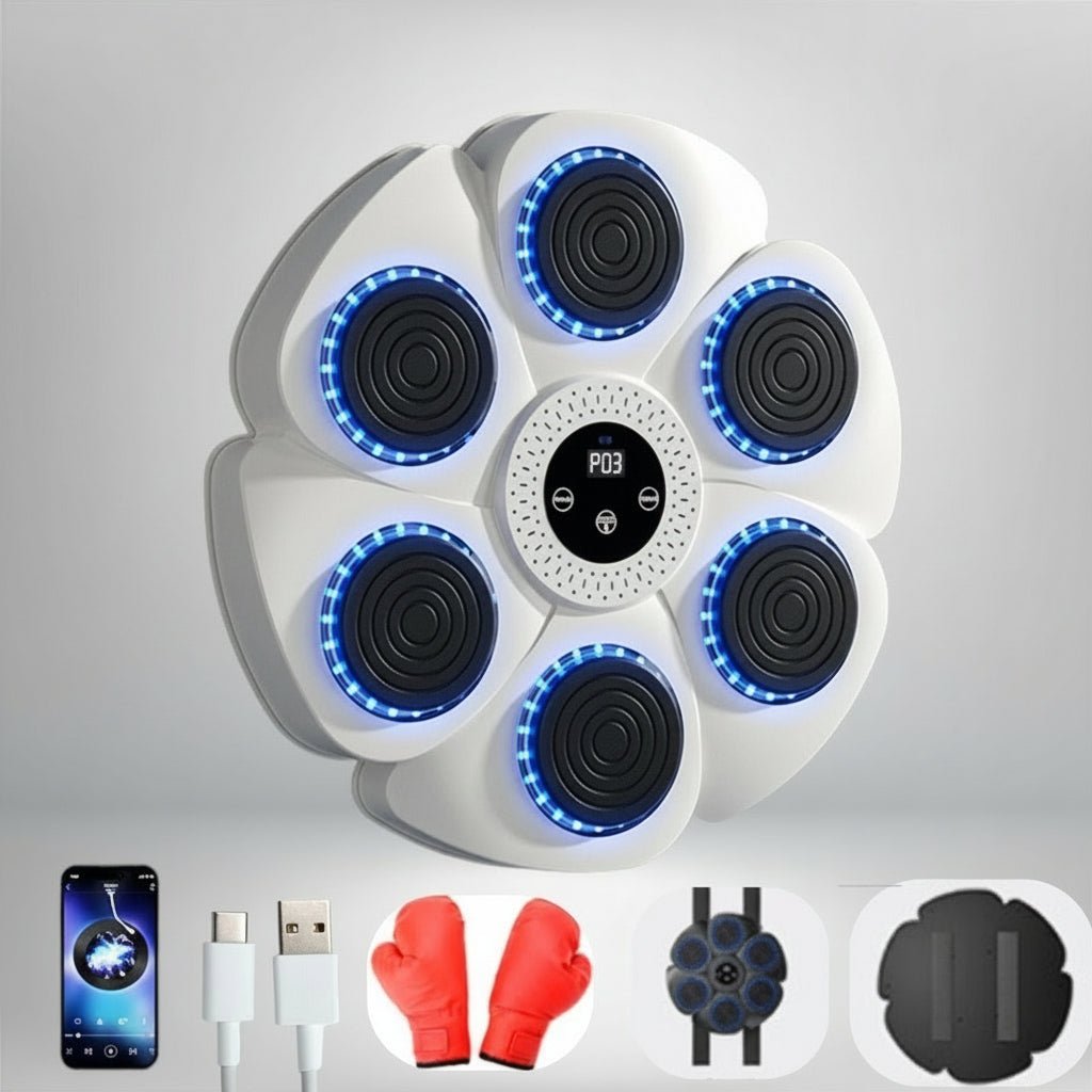 PulseBox スマートボクシングユニット 家庭用ジム向け Bluetooth音楽＆RGB照明付き