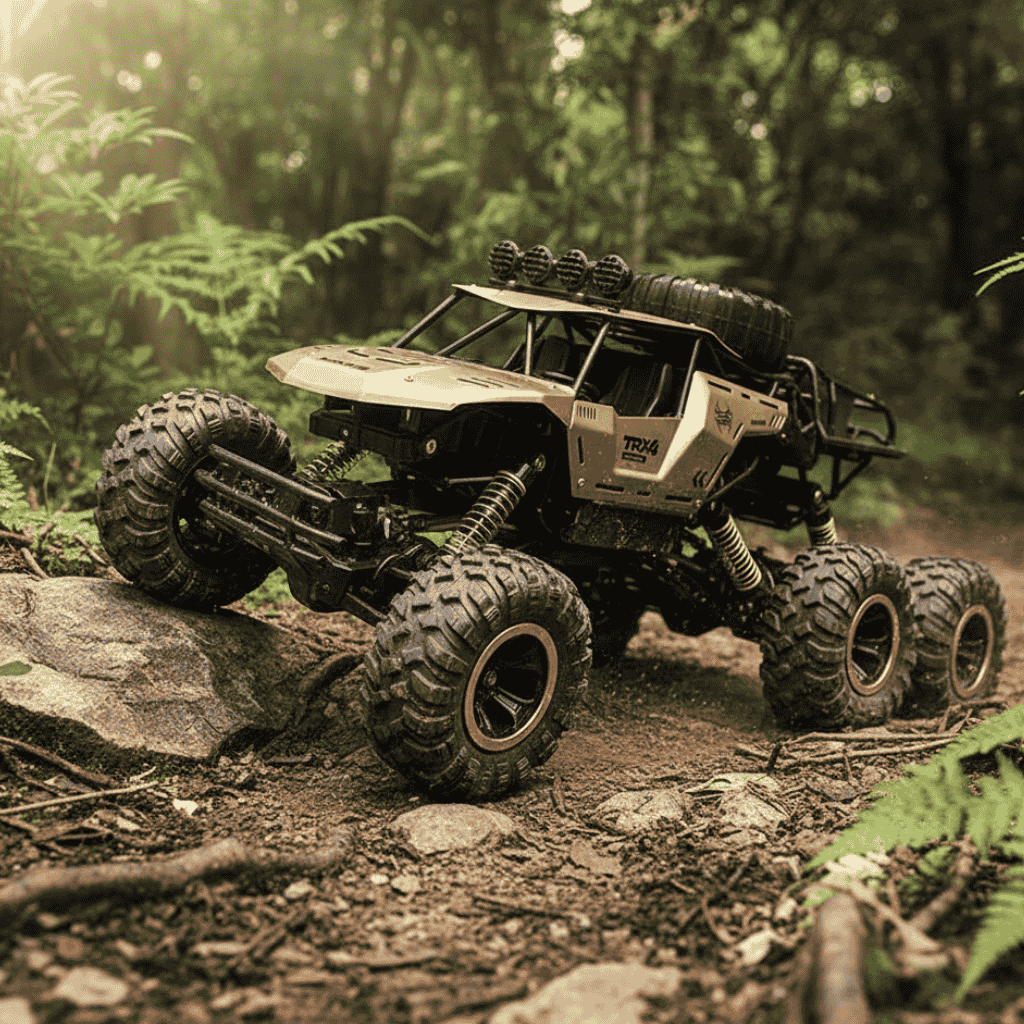 TrailRover 6WD RCモンスタートラック LEDライト付き 最大52km/h オフロードパワー