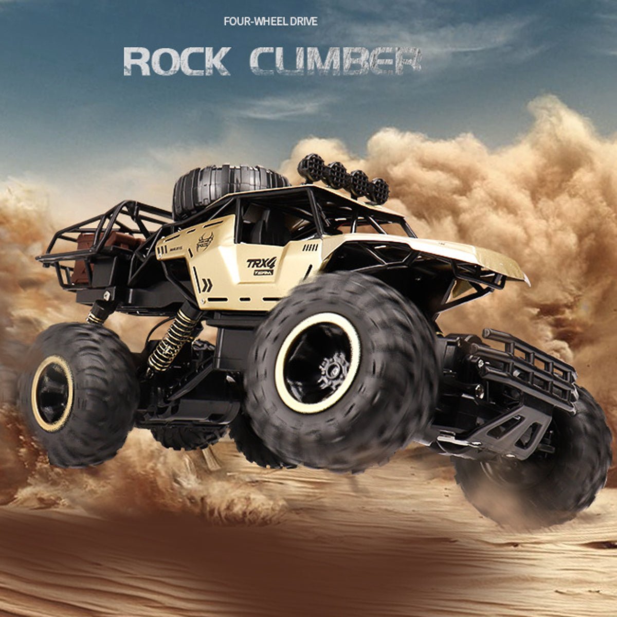TrailRover 6WD RCモンスタートラック LEDライト付き 最大52km/h オフロードパワー