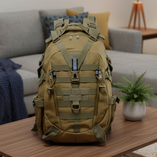 Apex Trail 40L taktikai hátizsák kalandoroknak, vízálló, katonai minőségű