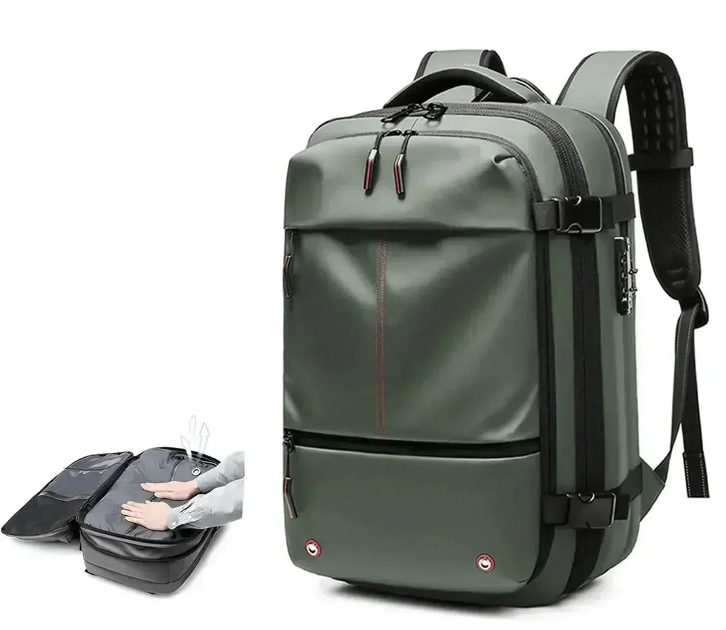 AeroFlex összenyomható laptop hátizsák utazóknak, ultrakönnyű rendszerezővel