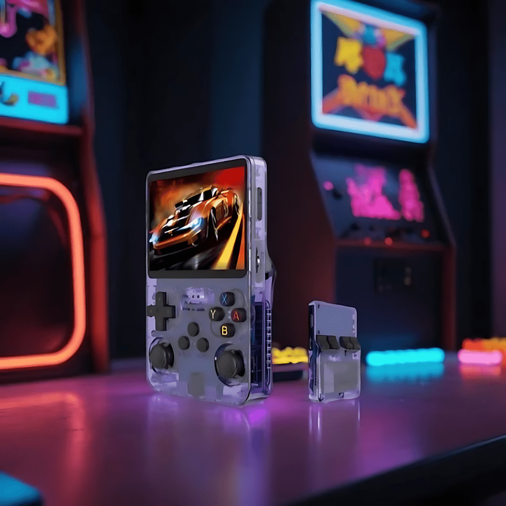 レトロゲーマー向け 10000ゲーム搭載 3.5インチIPSスクリーン レトロ携帯ゲーム機