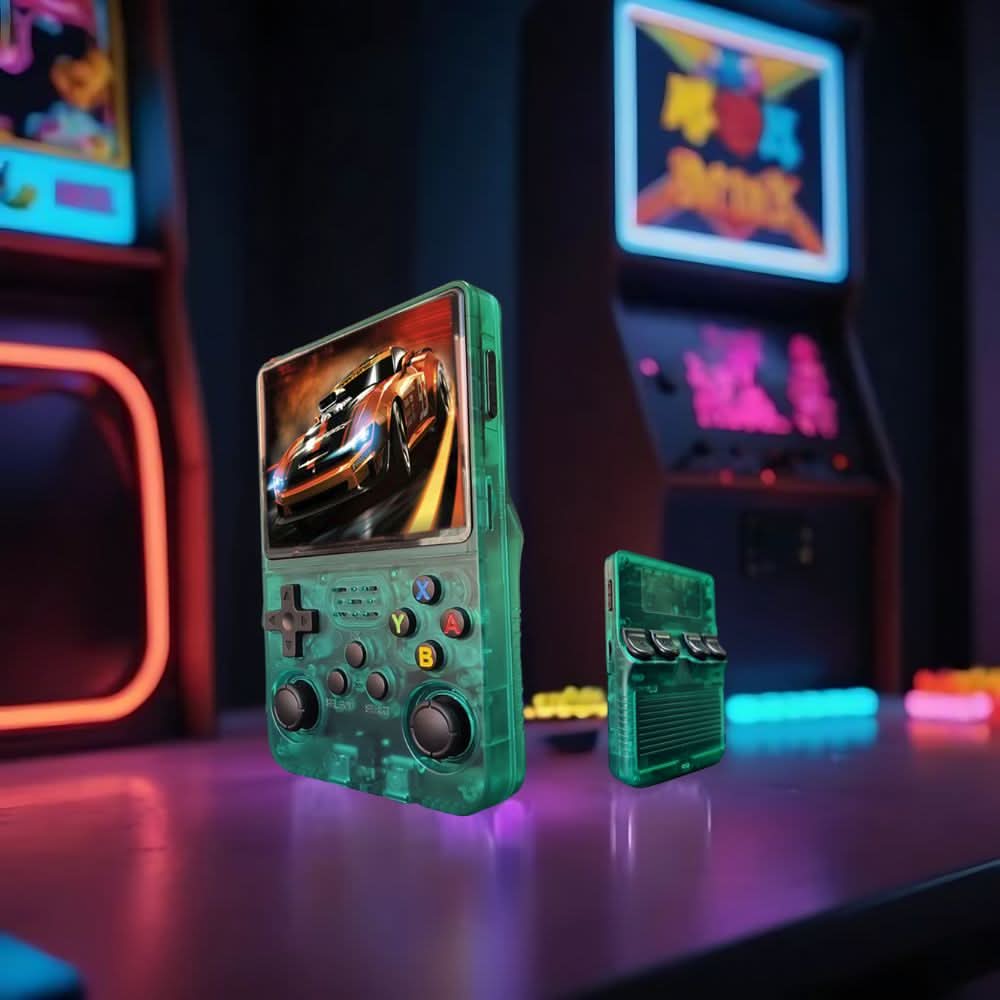 レトロゲーマー向け 10000ゲーム搭載 3.5インチIPSスクリーン レトロ携帯ゲーム機