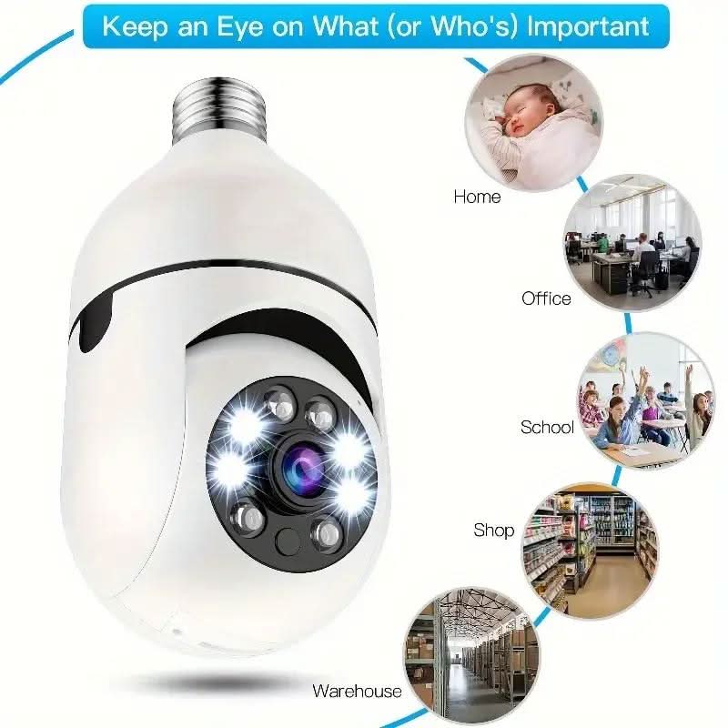 NovaGuard 360 ケーブル不要のスマートホームセキュリティカメラ 360度ナイトビジョン対応