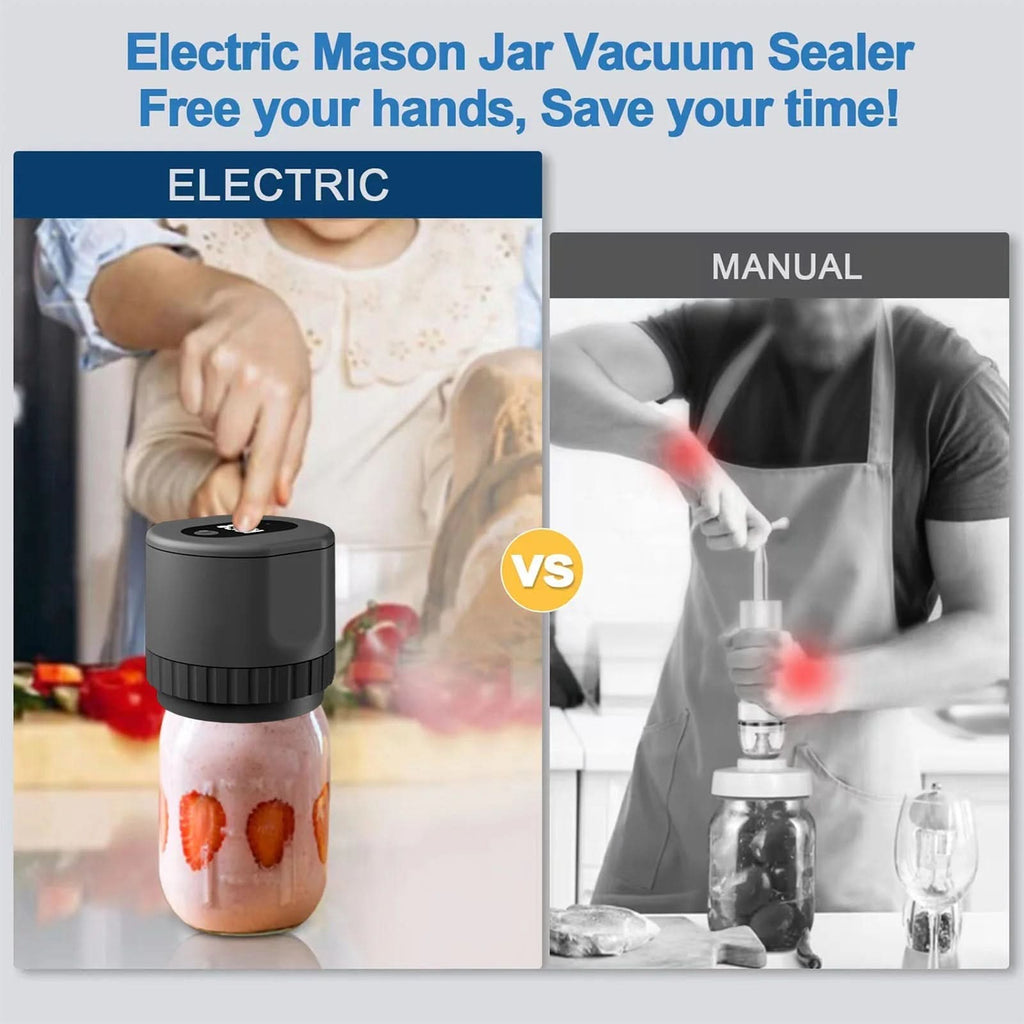 SealPro 携帯用電動真空シーラー（ボトル、ジャー、缶用）