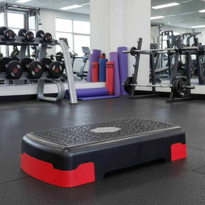 FlexStep állítható fitness lépcső otthoni edzésekhez magasságállítással