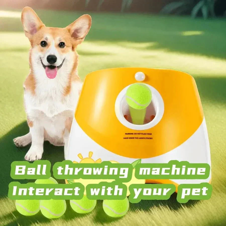 PawPulse 犬用自動ボール投げ機 充電式USBトイ 調節可能な投球機能付き