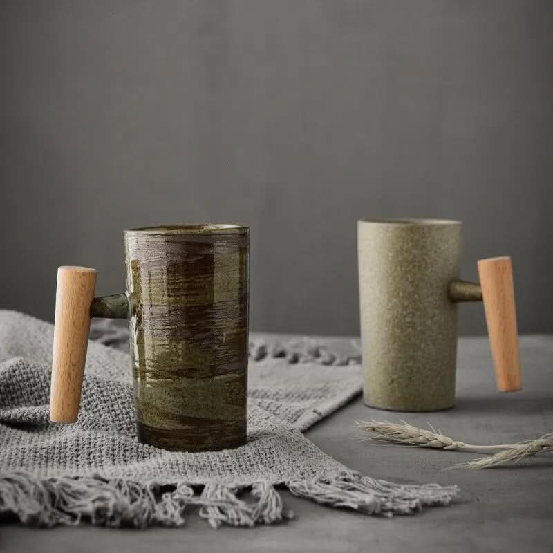AuroraCraft Nordic Earth Latte Csészék Kézzel Készített és Funkcionális Kávérajongóknak