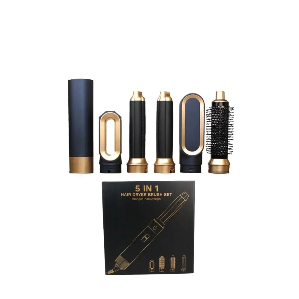 VexaFlow 5-in-1 ヘアスタイラー 1000W 高速ホットエアブラシ イオン赤外線付き