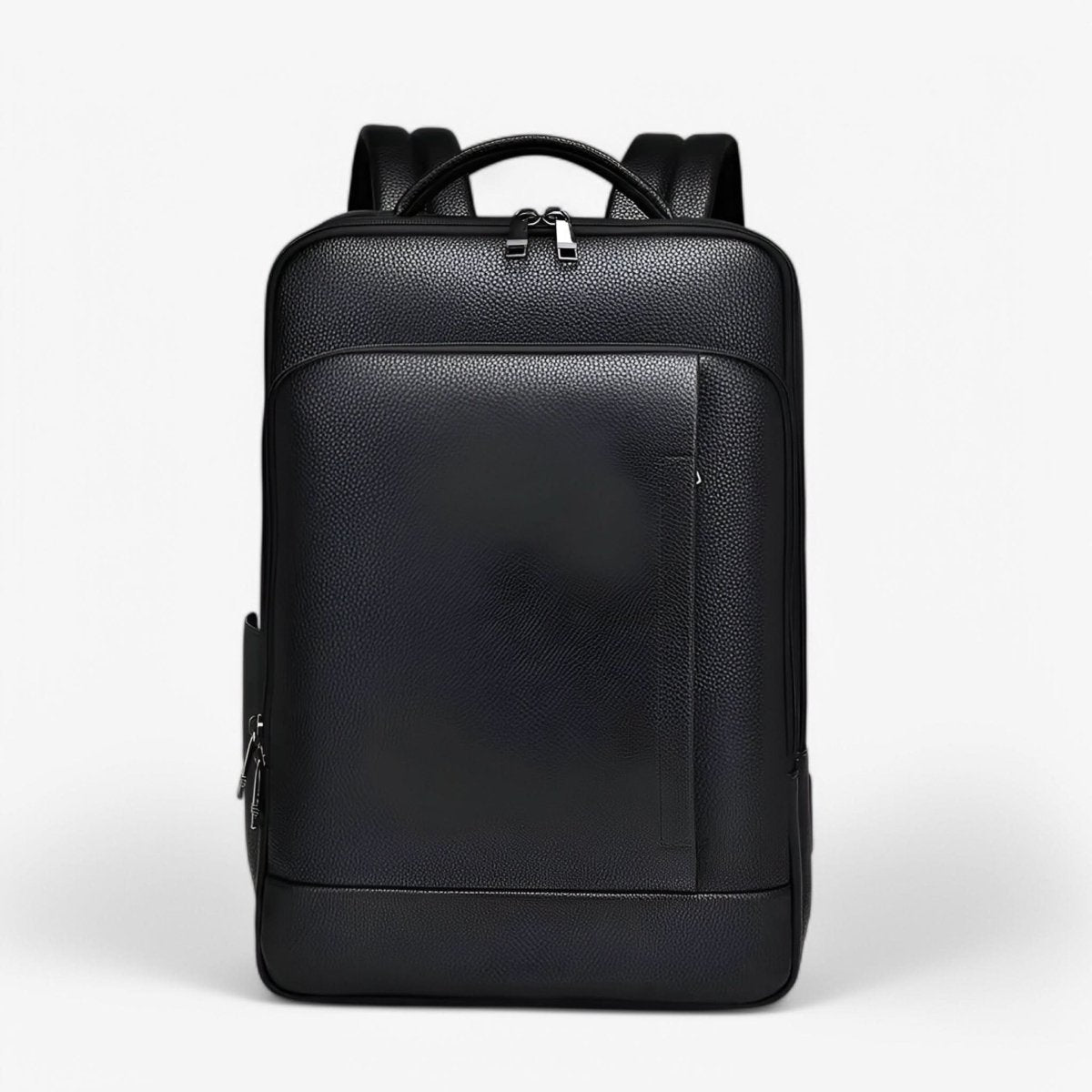 Elegáns bőr hátizsák USB-porttal 15,6 hüvelykes laptophoz, uniszex