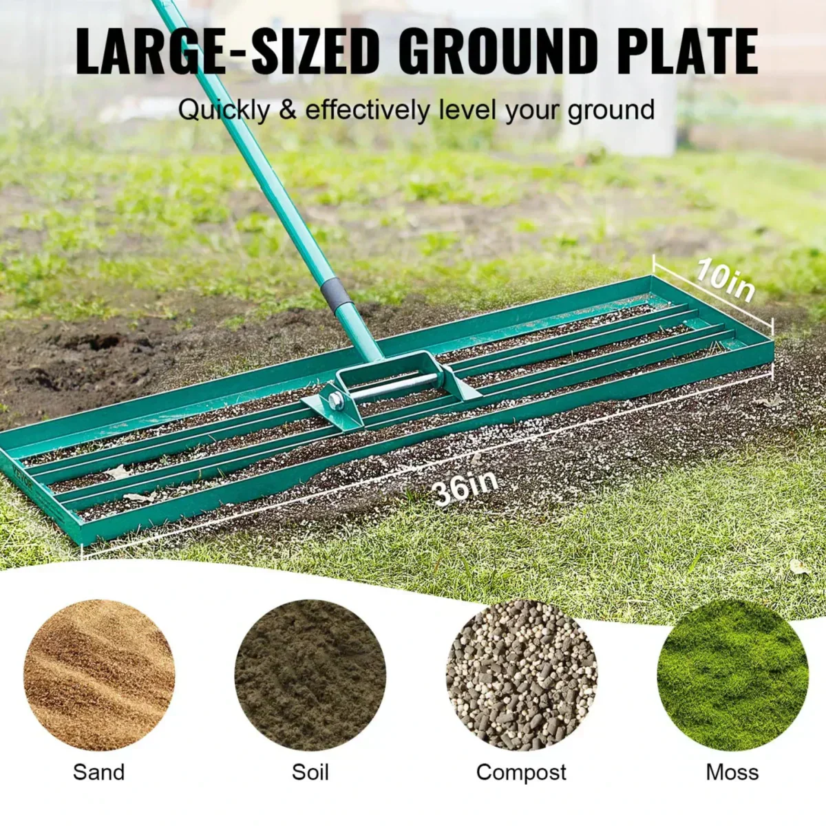 Apex Green Tools fűgereblye extra hosszú, hátbarát nyéllel háztulajdonosoknak