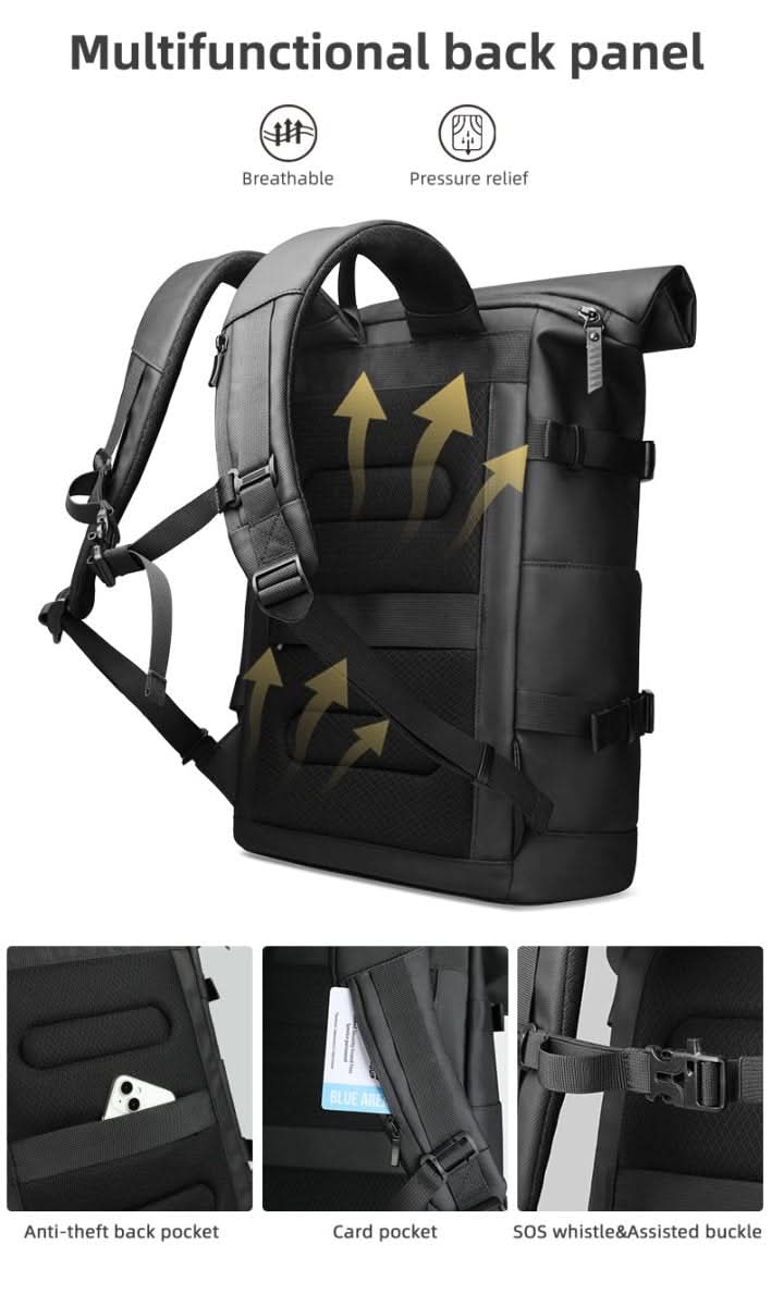 トレイルフレックス 多機能拡張バックパック ラップトップ収納付き アドベンチャラー向け