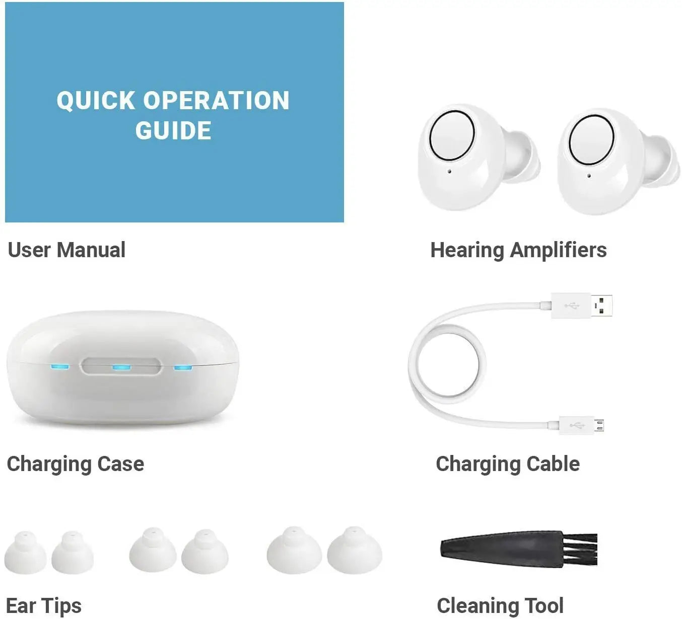 マルチモードサウンド対応 Bluetoothアプリ制御スマート補聴器