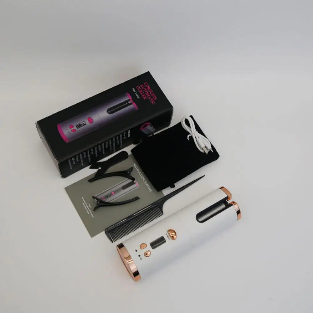 AuraCurl Pro Cordless Hair Curling Styler With LED Display