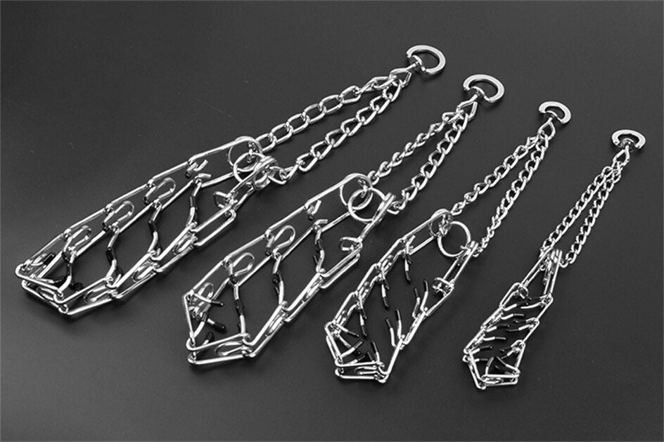 トレイルヘイブン 犬用プルカラー クロムメッキスチール製ラバーチップ付きプランジャー