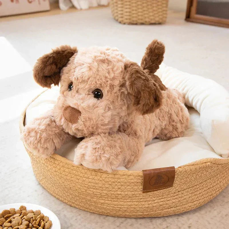 CuddlePup plüss kutyapárna gyerekeknek, nem mérgező, kényelmes alváshoz