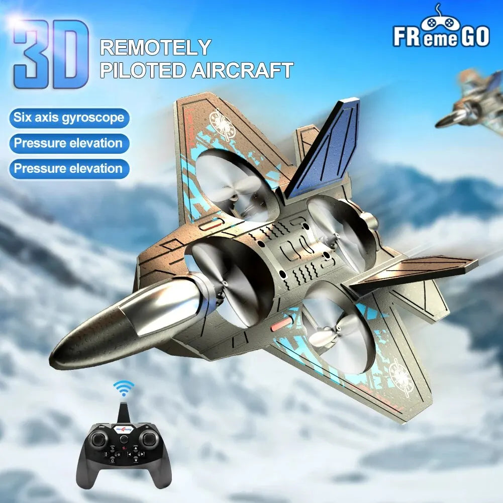 重力センサーとクアッドモーター搭載RCファイタードローン
