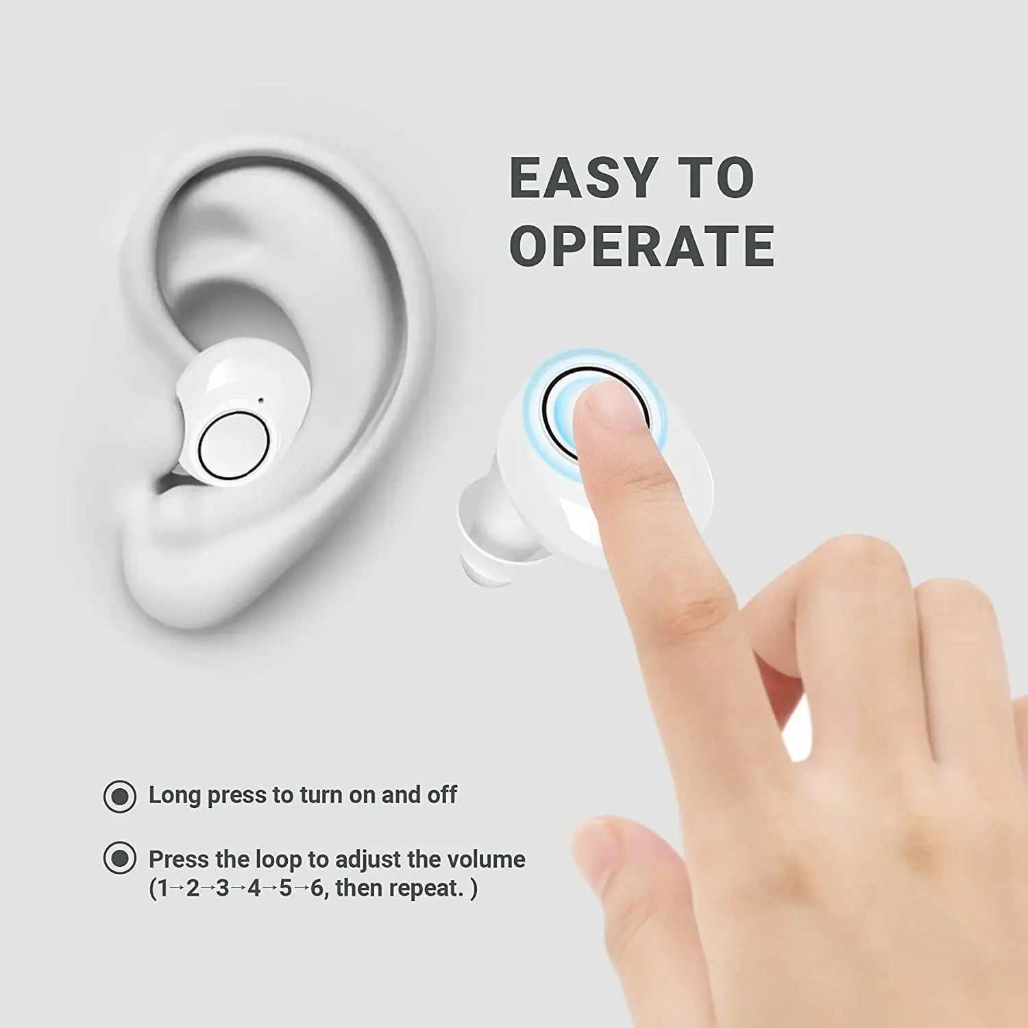 マルチモードサウンド対応 Bluetoothアプリ制御スマート補聴器