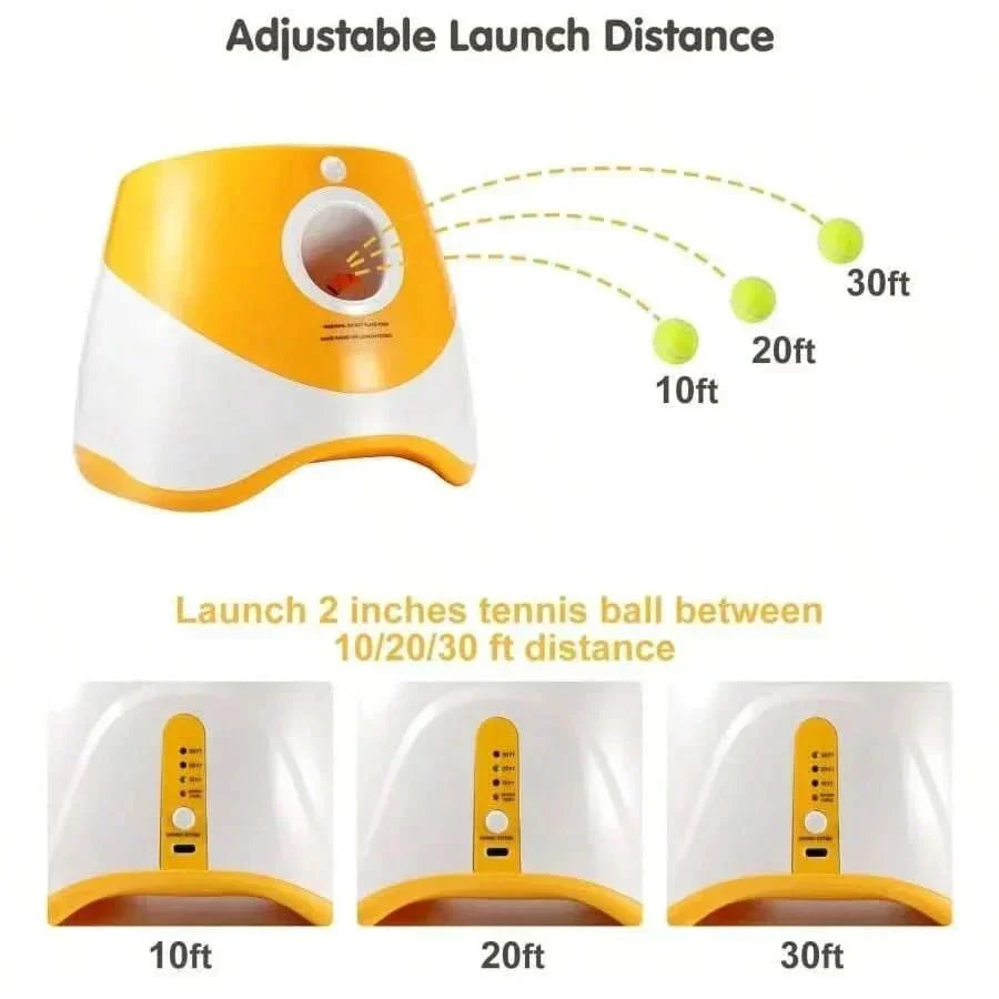 PawPulse 犬用自動ボール投げ機 充電式USBトイ 調節可能な投球機能付き
