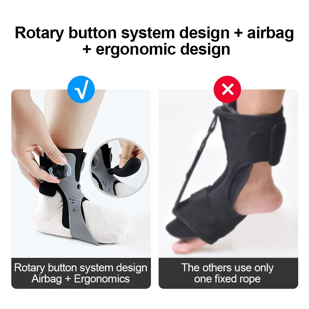 調整可能な整形外科サポート付きフットドロップ用足首ブレース