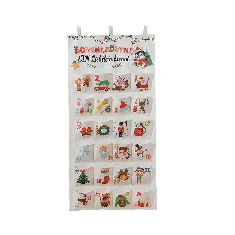 CraftNest Ünnepi DIY Textil Adventi Naptár 24 Zsebbel Családoknak