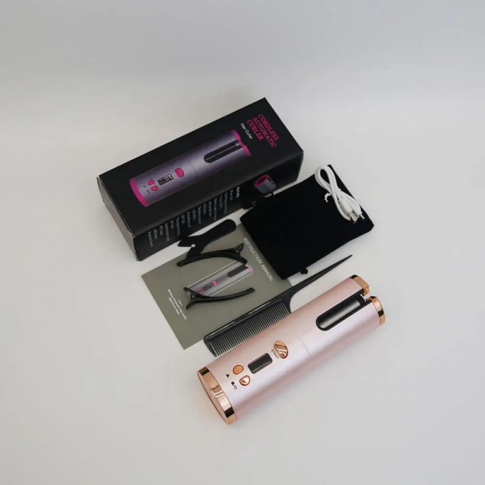 AuraCurl Pro Cordless Hair Curling Styler With LED Display