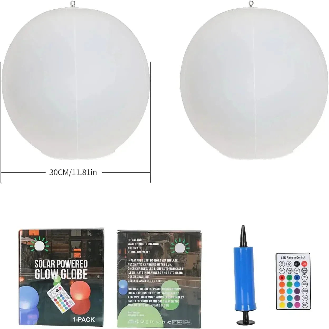 Solar Sphere Colour Changing LED Lamp For Outdoor Pools And Gardens By AeroGlobe