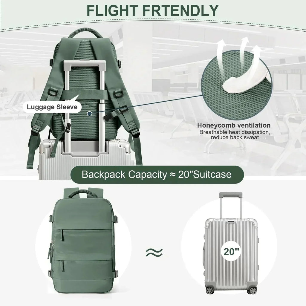 多用途な手荷物用トラベルバックパック、コンパクトで機能的