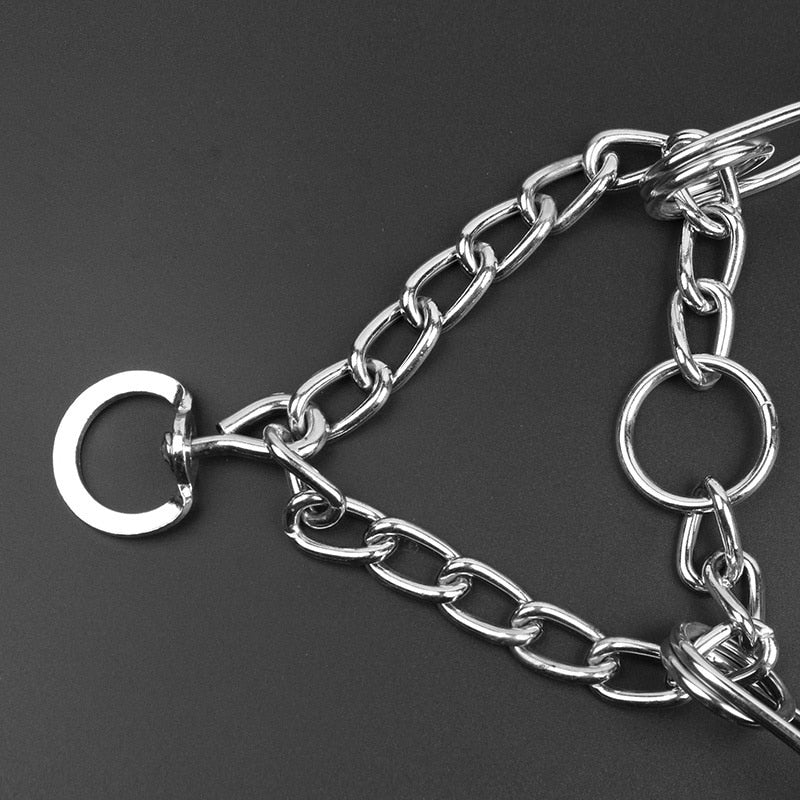 トレイルヘイブン 犬用プルカラー クロムメッキスチール製ラバーチップ付きプランジャー
