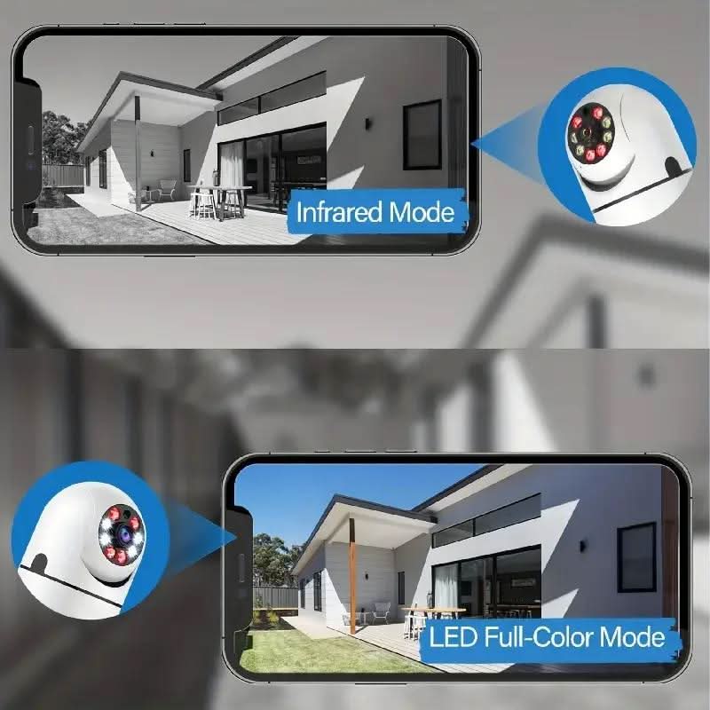 NovaGuard 360 ケーブル不要のスマートホームセキュリティカメラ 360度ナイトビジョン対応