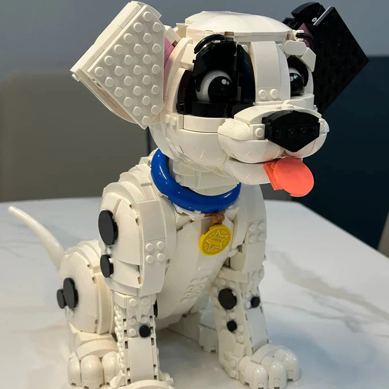 BrightBlockがかわいい子犬のブロック犬モデルを作成 DIYルームデコ用